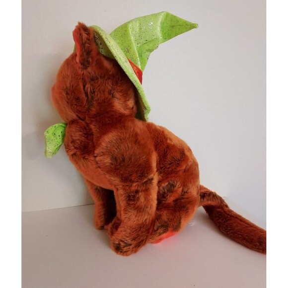 Caltoy Halloween Cat Plush Stuffed Animal Toy Orange Collectible 13" Kitty - Picture 2 of 5